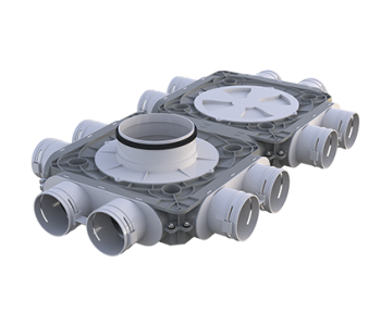 Skrzynka rozdzielcza do rekuperacji fi 160 12x75 FlexiVent 1050160/75x12