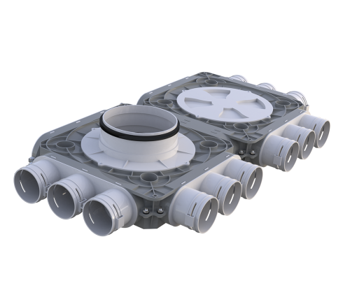 Skrzynka rozdzielcza do rekuperacji fi 200 12x75 FlexiVents 1053200/75x12