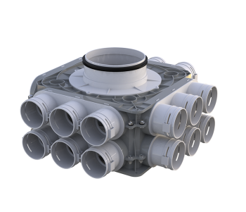 Skrzynka rozdzielcza do rekuperacji fi 200 18x75 FlexiVent 1053200/75x18