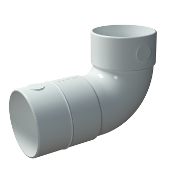 Kolano 90 st. do systemu rur elastycznych fi 75 FlexiVent 060375