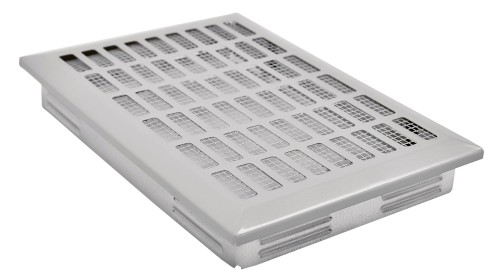 Kratka wentylacyjna 14x21 szara prosta EWS