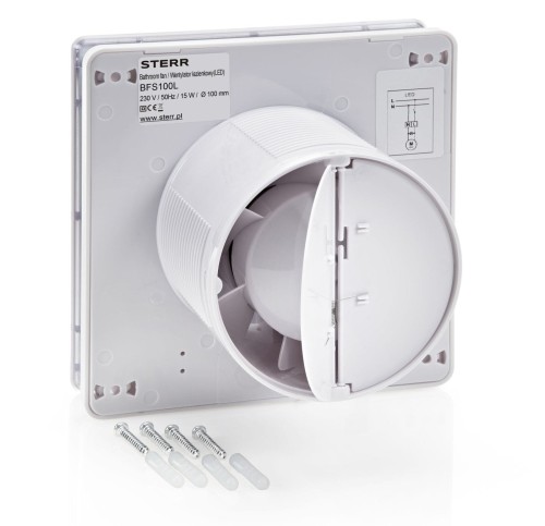 Wentylator łazienkowy Sterr fi 100 Led Standard BFS100L-G