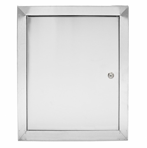 Drzwiczki rewizyjne 70x120 nierdzewne szczotkowane zamek