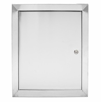 Drzwiczki rewizyjne 80x120 nierdzewne szczotkowane zamek