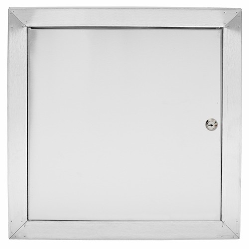 Drzwiczki rewizyjne 100x100 nierdzewne szczotkowane zamek
