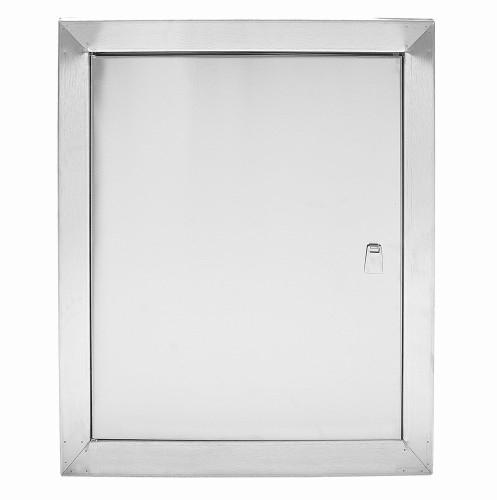Drzwiczki rewizyjne 80x90 nierdzewne szczotkowane uchwyt