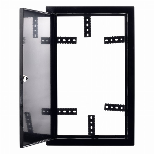 Drzwiczki rewizyjne 15x60 czarne mat zamek