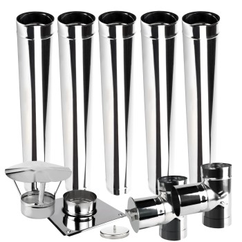 Wkład kominowy jednościenny KŻJ fi 110 5 mb żaroodporny