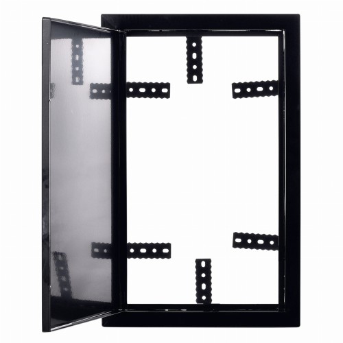 Drzwiczki rewizyjne 15x45 czarne mat uchwyt