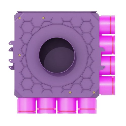 Skrzynka rozdziela modułowa fi 160 8x75 Max-Vent ROZ/8x75/160