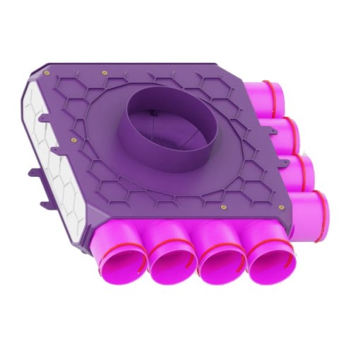 Skrzynka rozdziela modułowa fi 160 8x75 Max-Vent ROZ/8x75/160