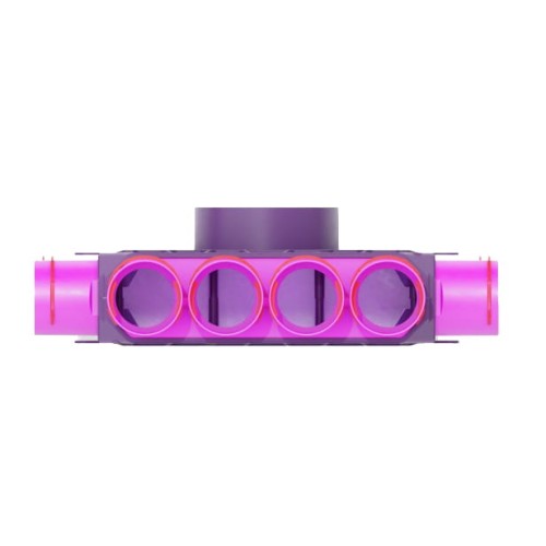 Skrzynka rozdzielacza modułowa fi 200 12x75 Max-Vent ROZ/12x75/200
