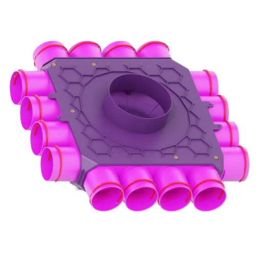 Skrzynka rozdzielacza modułowa fi 200 16x75 Max-Vent ROZ/16x75/200