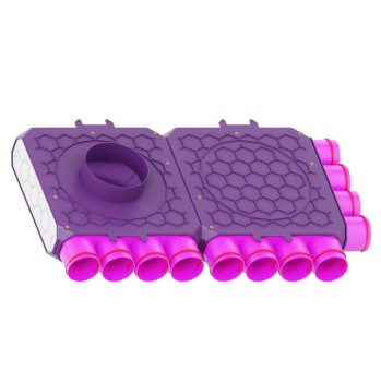 Skrzynka rozdzielcza fi 160 12x75 dwumodułowa zamknięta Max-Vent