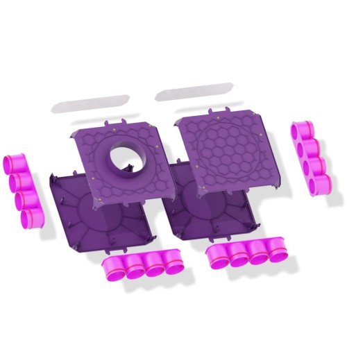 Skrzynka rozdzielacza modułowa fi 160 16x75 Max-Vent ROZ/DM/16x75/160