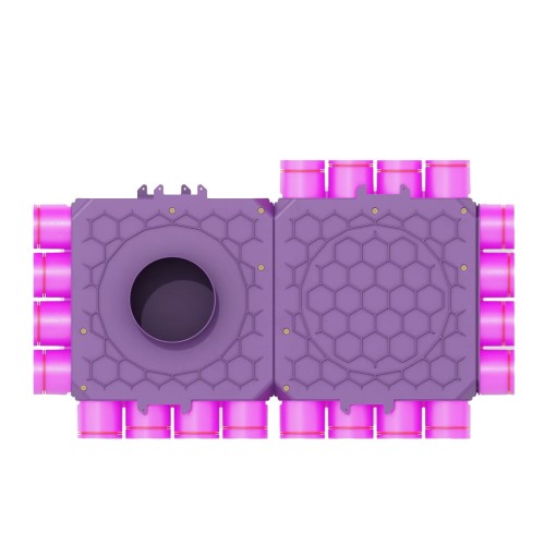 Skrzynka rozdzielcza fi 160 20x75 dwumodułowa zamknięta Max-Vent