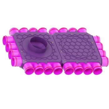 Skrzynka rozdzielcza fi 160 24x75 dwumodułowa zamknięta Max-Vent