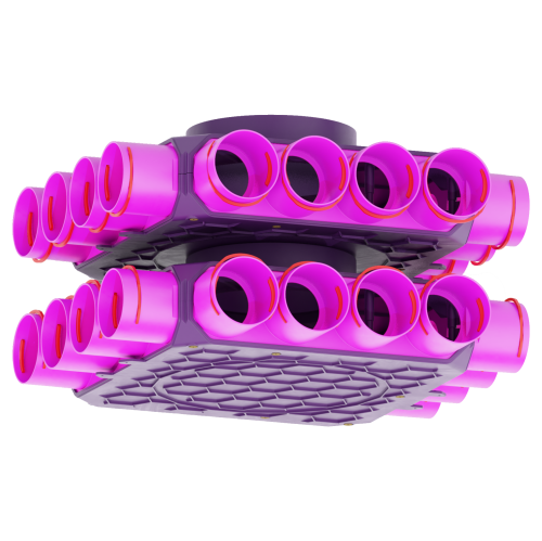 Skrzynka rozdzielacza modułowa fi 160 24x75 Max-Vent ROZ/DP/24x75/160