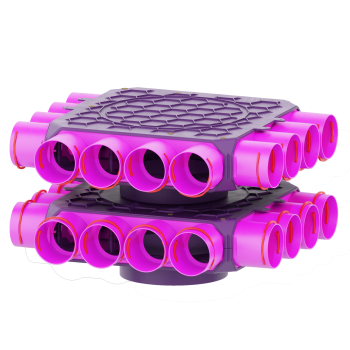 Skrzynka rozdzielcza fi 160 24x75 dwupoziomowa zamknięta Max-Vent