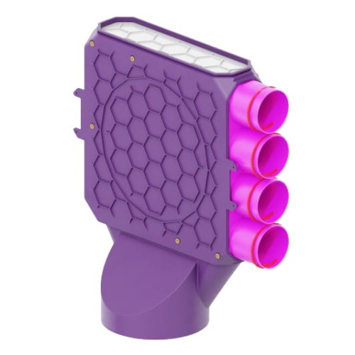 Skrzynka rozdzielacza modułowa fi 200 4x75 Max-Vent ROZ/P/4x75/200