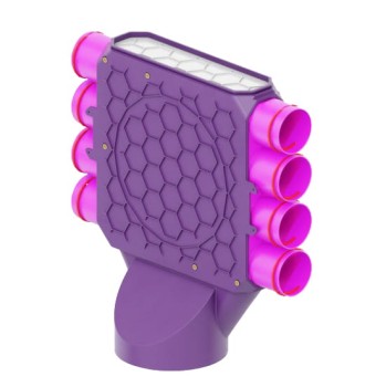 Skrzynka rozdzielcza fi 200 8x75 jednomodułowa zamknięta poprzeczna Max-Vent