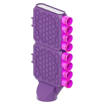 Skrzynka rozdzielcza fi 200 8x75 dwumodułowa zamknięta poprzeczna Max-Vent