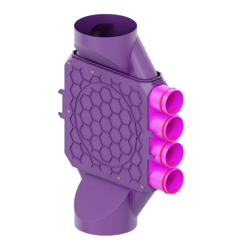 Skrzynka rozdzielacza modułowa fi 200 4x75 Max-Vent ROZ/DPP/7x75/200