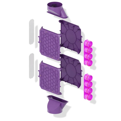 Skrzynka rozdzielacza modułowa fi 200 8x75 Max-Vent ROZ/DMPP/8x75/200