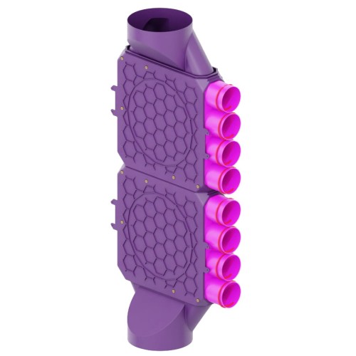 Skrzynka rozdzielacza modułowa fi 200 8x75 Max-Vent ROZ/DMPP/8x75/200