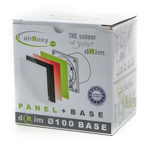 Wentylator łazienkowy airRoxy dRim fi 100 Higrostat Plexi Czarny mat