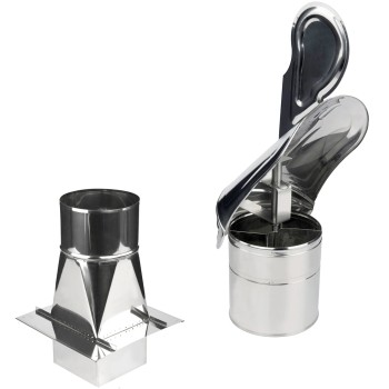 Strażak kominowy KJ fi 160 z przejściem 14x14 kwasoodporny