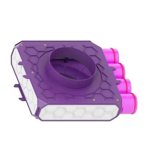 Skrzynka rozdzielcza fi 200 4x75 jednomodułowa, przelotowa Max-Vent