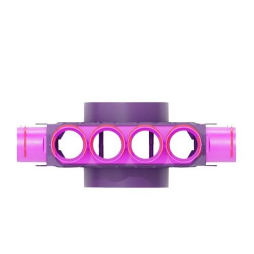 Skrzynka rozdzielcza fi 200 16x75 jednomodułowa, przelotowa Max-Vent