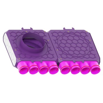 Skrzynka rozdzielcza fi 200 8x75 dwumodułowa przelotowa Max-Vent