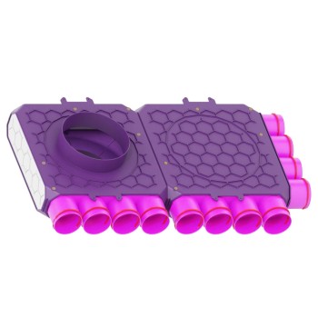 Skrzynka rozdzielcza fi 160 12x75 dwumodułowa przelotowa Max-Vent