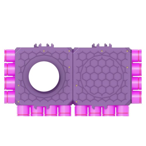 Skrzynka rozdzielcza fi 160 16x75 dwumodułowa, przelotowa Max-Vent