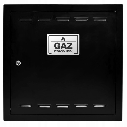 Drzwiczki gazowe 90x90 czarne matowe