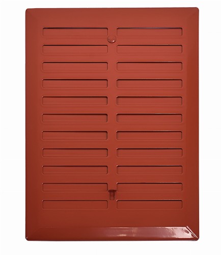 Kratka wentylacyjna 14x21 ceglasta regulowana