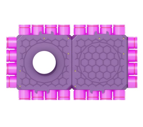 Skrzynka rozdzielcza fi 160 24x75 dwumodułowa, przelotowa Max-Vent
