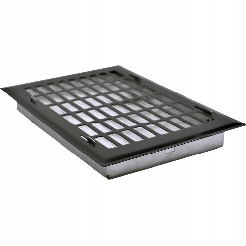 Kratka wentylacyjna 14x21 czarna prosta