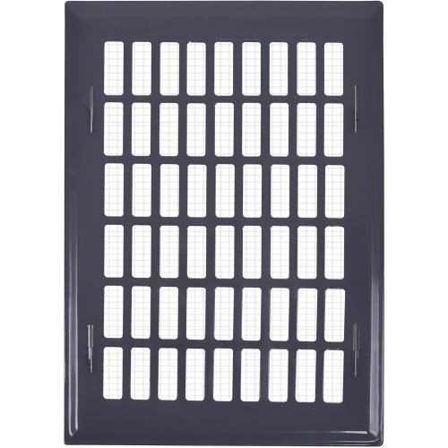 Kratka wentylacyjna 14x21 grafitowa prosta