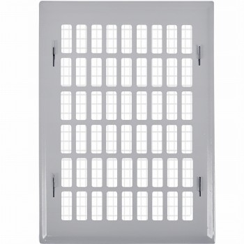 Kratka wentylacyjna 14x21 szara prosta