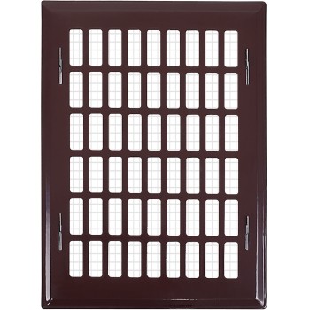 Kratka wentylacyjna 10x17 brązowa prosta