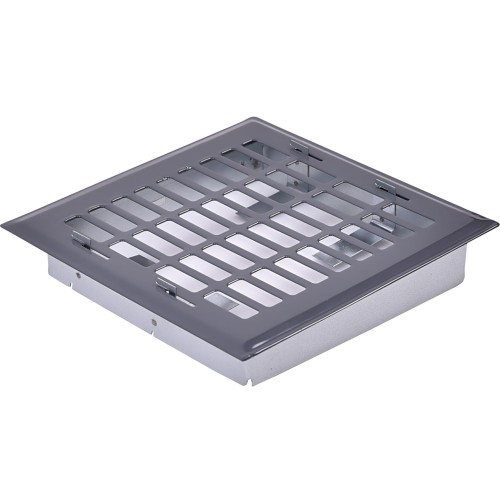 Kratka wentylacyjna 10x10 grafitowa prosta