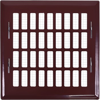 Kratka wentylacyjna 10x10 brązowa prosta EP