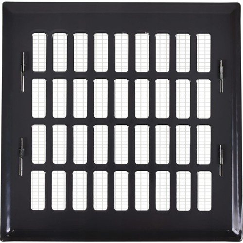 Kratka wentylacyjna 10x10 czarna prosta