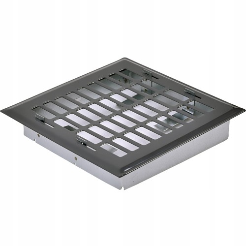 Kratka wentylacyjna 10x10 czarna prosta