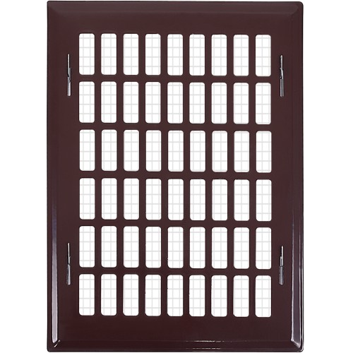 Kratka wentylacyjna 10x28 brązowa prosta