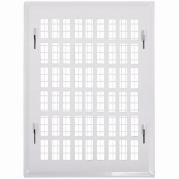 Kratka wentylacyjna 10x28 biała prosta