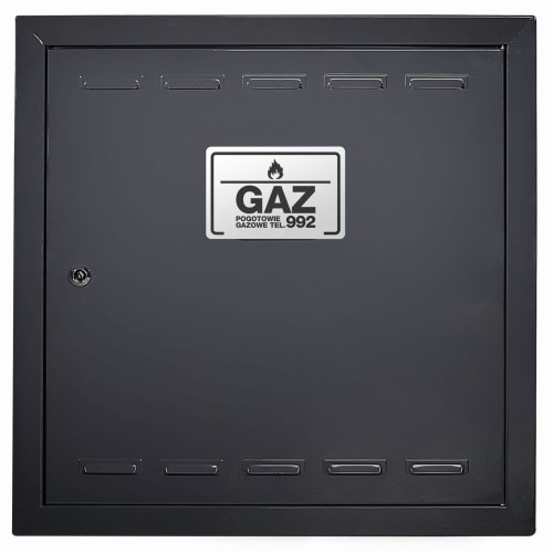 Drzwiczki gazowe 80x80 antracyt matowe